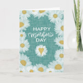 Daisy Florals Happy Mother's Day  カード (正面)