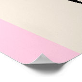 Daisy Flower and Bow Birthday Welcome Poster ポスター (角)