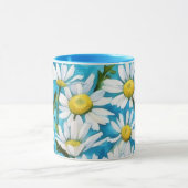 Daisy Flower Daisies Floral Art Coffee Tea Mug マグカップ (中央)