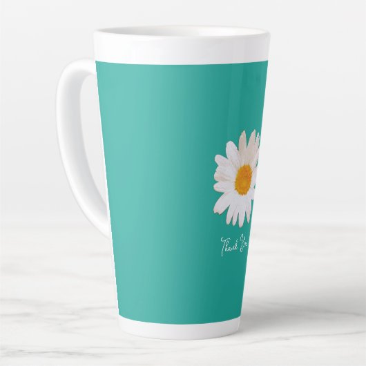 Daisy Flower Dream– Summer Botanical Cozy カフェラテマグ (左アングル)