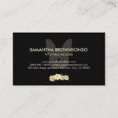 Daisy Flower French Bulldog | Cute Pet-Themed 名刺 (裏面)