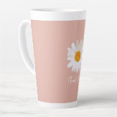 Daisy Flower Mug – Summer Botanical Cozy カフェラテマグ (左アングル)