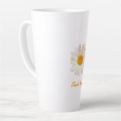 Daisy Flower Mug – Summer Botanical Cozy カフェラテマグ (左アングル)