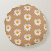 Daisy Flower Mug – Summer Botanical Cozy ラウンドクッション (裏面)