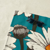 Daisy Flower Pattern ビーチタオル (インサイチュ)