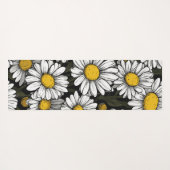 Daisy Flower Pattern Botanical Illustration ヨガマット (裏面(横))