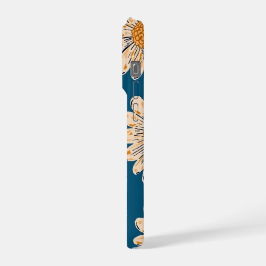 Daisy Flower Phone Case iPhoneケース (左側面)