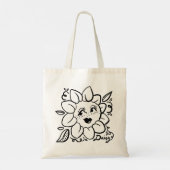 Daisy Flower Tote Bag トートバッグ (裏面)
