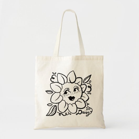Daisy Flower Tote Bag トートバッグ (正面)