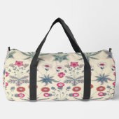 Daisy Flower William Morris StyleVintage Botanical ダッフルバッグ (正面)