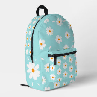 Daisy Flowers Backpack プリントバックパック