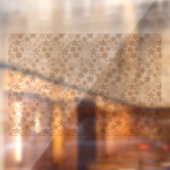 Daisy Flowers Beige Floral Aesthetic Ditsy Tan ウィンドウサイン (シート2)