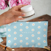 Daisy Flowers Canvas Pouch, Canvas Pencil Case アクセサリーポーチ