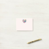 Daisy Flowers with a Beautiful Butterfly ポストイット (デスク上)