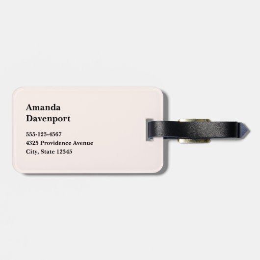 Daisy Flowers with a Beautiful Butterfly ラゲッジタグ (裏面横)