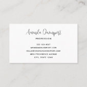 Daisy Flowers with a Beautiful Butterfly 名刺 (裏面)