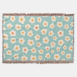Daisy Fringe Throw Blanket スローブランケット