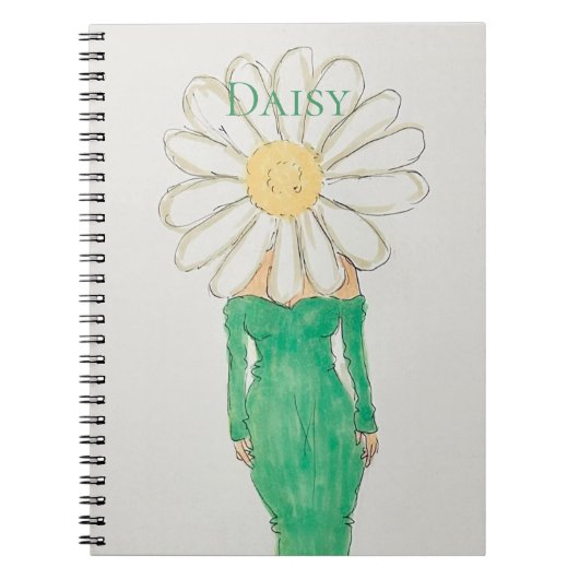 Daisy Girl Green Dress ノートブック (正面)