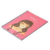 Daisy Girl Pink Dress ノートブック (左側)