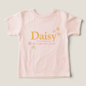 Daisy girls name meaning watercolor flowers (デザイン正面)