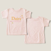 Daisy girls name meaning watercolor flowers (デザイン正面&裏面)