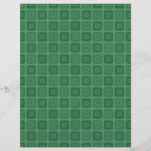 Daisy Granny Squares Scrapbook Paper (裏面)