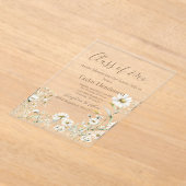 Daisy Greenery Graduation Invitation アクリル招待状 (レイダウン)