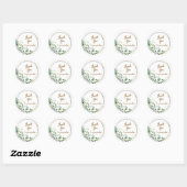 Daisy Greenery 'Thank You' Round Sticker ラウンドシール (シート)