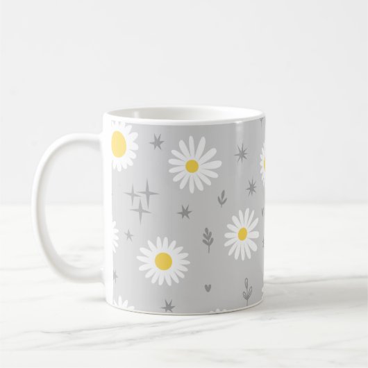 Daisy grey コーヒーマグカップ (左)