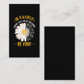 Daisy Hippie Beautiful Flower Gardener 名刺 (正面/裏面)