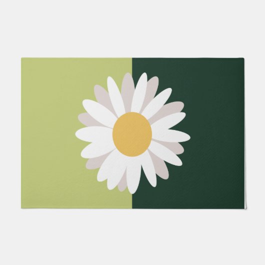 Daisy Indoor Door Mat, Green  ドアマット (正面)