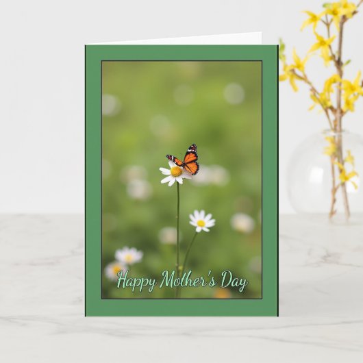Daisy Insect Mothers Day Card カード (黄色い花)