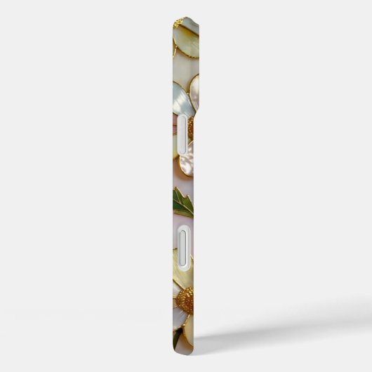 Daisy iPhone Case Stained Glass Warm Floral Design Case-Mate iPhoneケース (裏面 / 右)