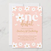 Daisy Isn't She ONEderful 1st Birthday Invitation 招待状 (正面)