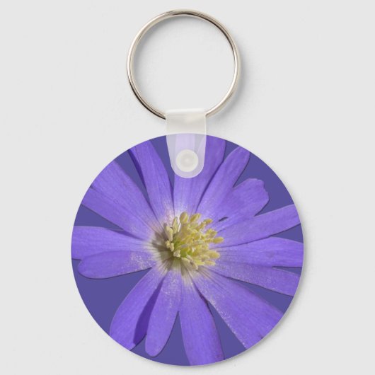 Daisy Key Chain Purple Daisy Keychains & Gifts キーホルダー (正面)