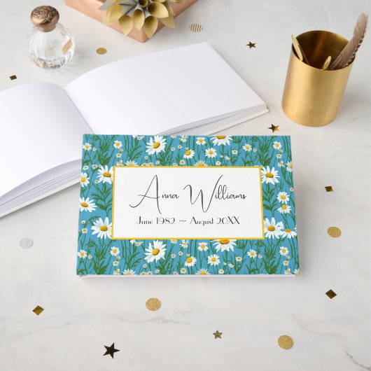 Daisy Meadow for Memorial Service ゲストブック (正面見開き)