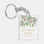 Daisy Memorial Funeral Photo Keychain キーホルダー (正面左)