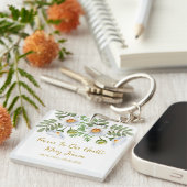 Daisy Memorial Funeral Photo Keychain キーホルダー (正面右)