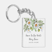 Daisy Memorial Funeral Photo Keychain キーホルダー (正面左)