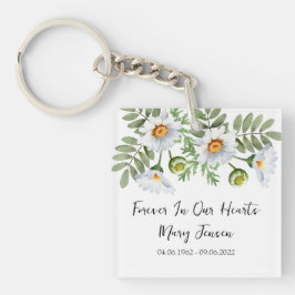 Daisy Memorial Funeral Photo Keychain キーホルダー