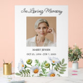 Daisy Memorial Photo Funeral アクリルサイン (ウェディング)