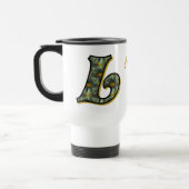 Daisy Monogram Initial L Personalized トラベルマグ (左)