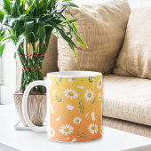 Daisy mugs , Floral gift コーヒーマグカップ