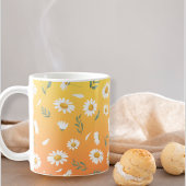 Daisy mugs , Floral gift コーヒーマグカップ
