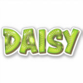 Daisy Name Kiwi Design Aufkleber Sticker シール (正面)
