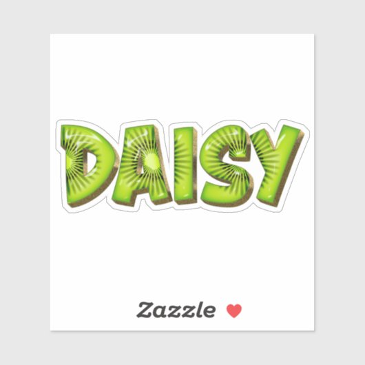 Daisy Name Kiwi Design Aufkleber Sticker シール (シート)