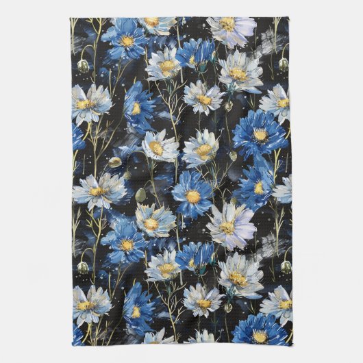 Daisy Night Dance キッチンタオル (縦)