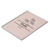 Daisy notebook, Back to school, Gift for girls ノートブック (左側)
