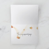 Daisy On a Little Girl Thank You カード (内部)