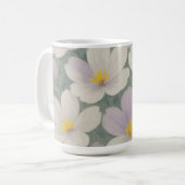 Daisy Pattern Ceramic Mug コーヒーマグカップ (正面左)